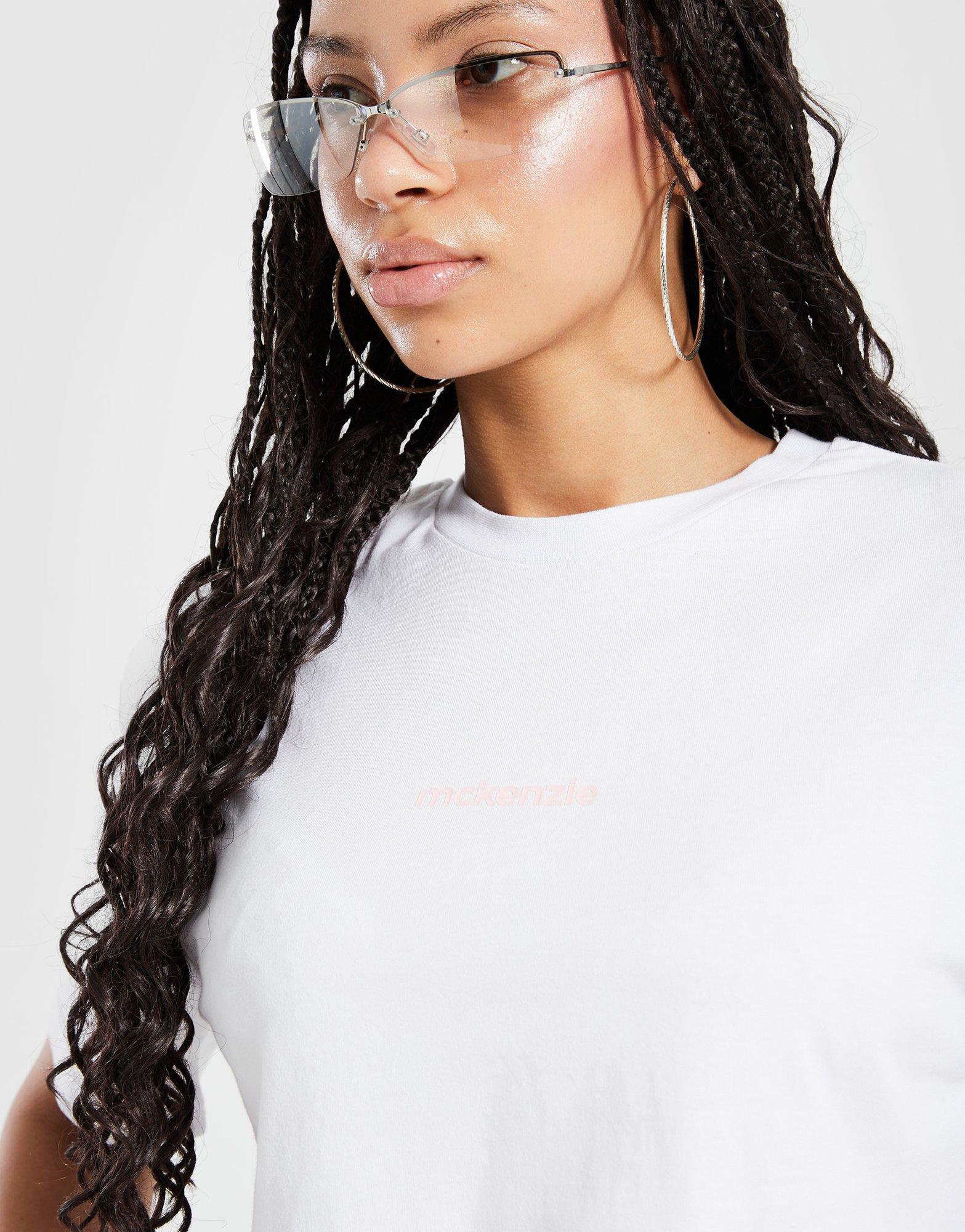 Koszulka, t-shirt damski MCKENZIE T-SHIRT LUNA CROP TEE MCKTW16619010 Biały