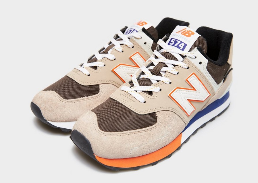 Buty sneakersy męskie NEW BALANCE 574 ML574HQ2 Beżowy