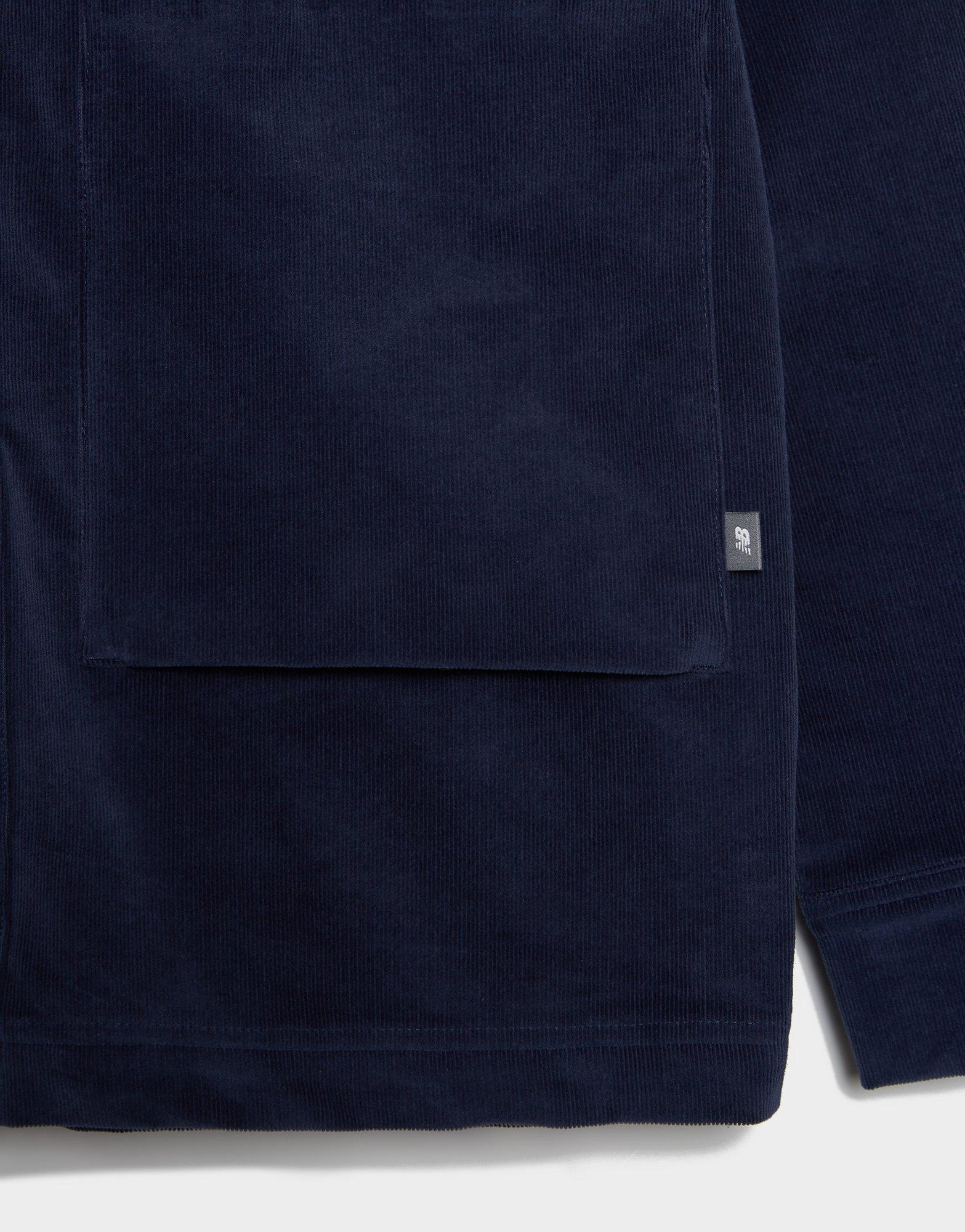 NEW BALANCE KOSZULA STRETCH CORDUROY OVERSHIRT MT53524NNY Granatowy