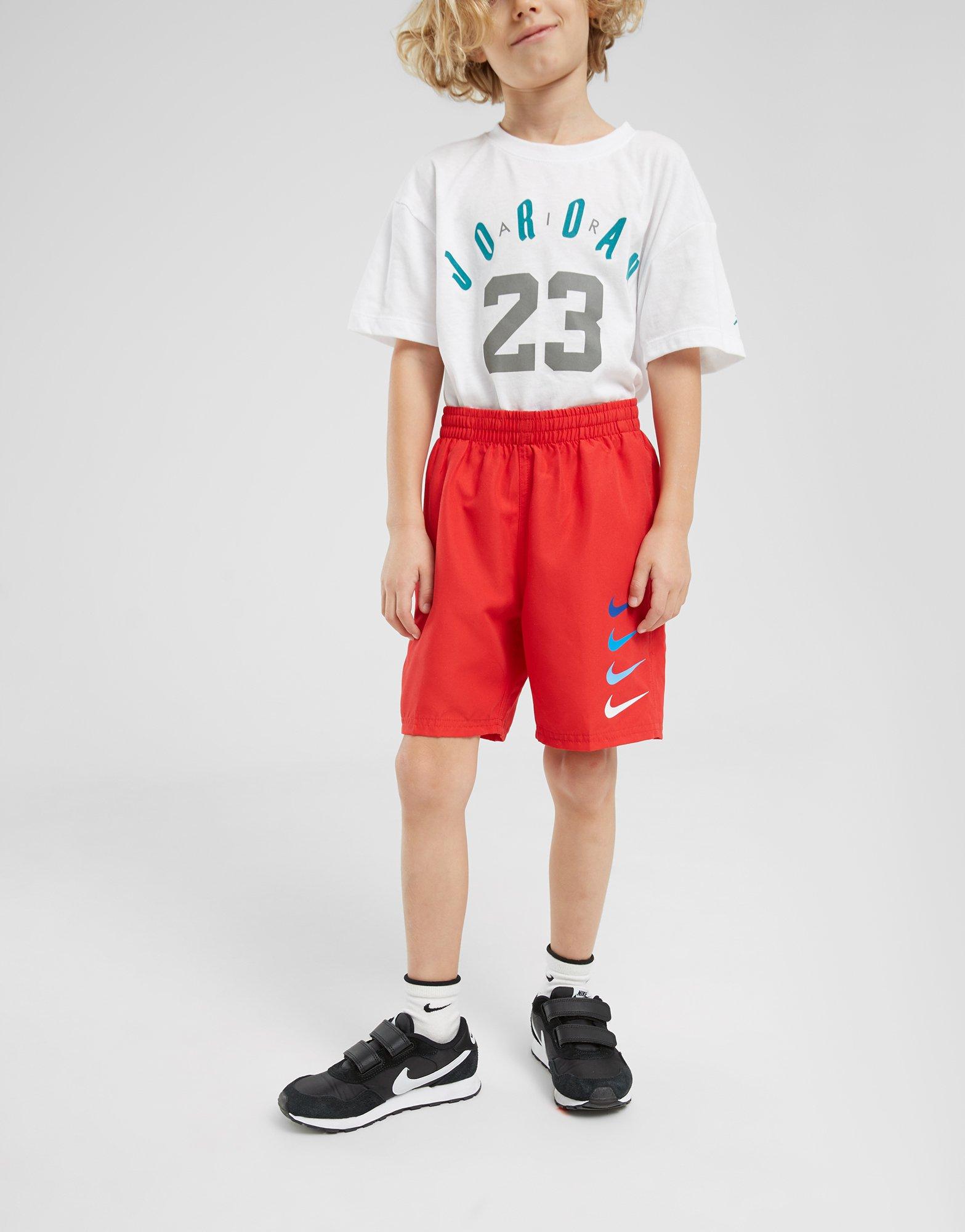 Nike Swim Šortky  Stacked Swoosh Swim Red