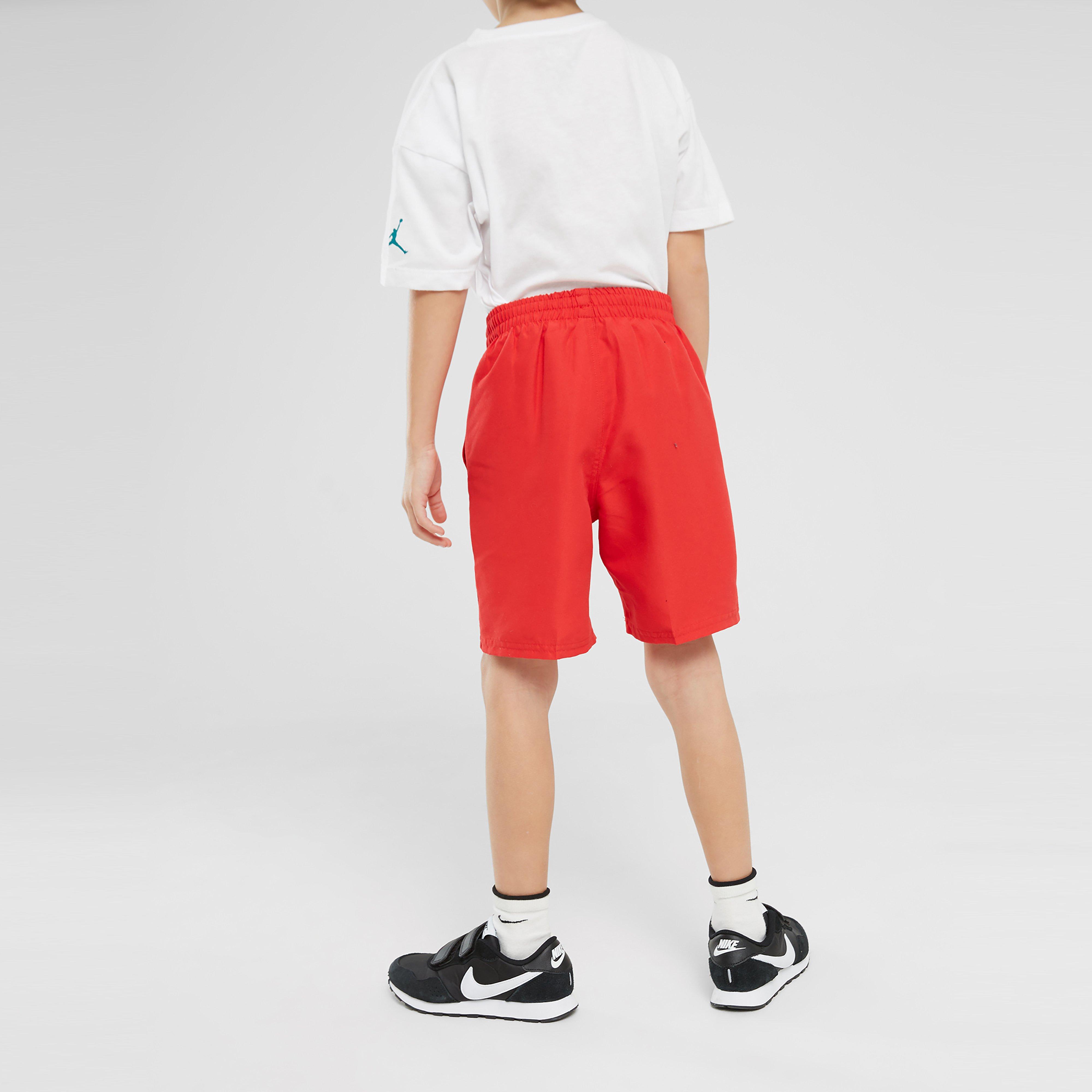 Pantaloni scurți pentru copii NIKE SWIM PANTALONI SCURȚI STACKED SWOOSH SWIM RED