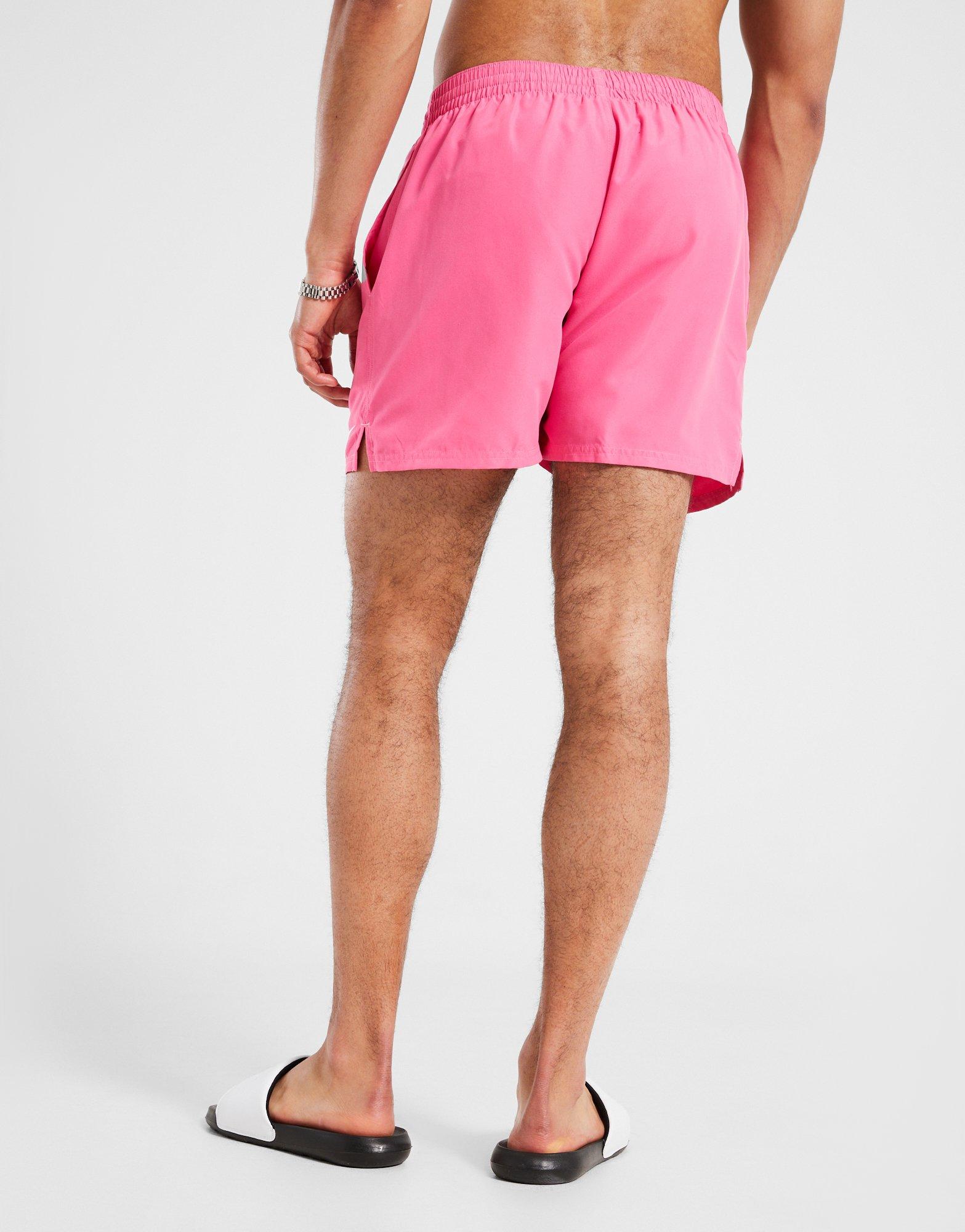 Krótkie spodenki, szorty męskie NIKE SWIM SZORTY NIKE SWIM-SZORTY ESSENTIAL 5" NESSF560656 Różowy