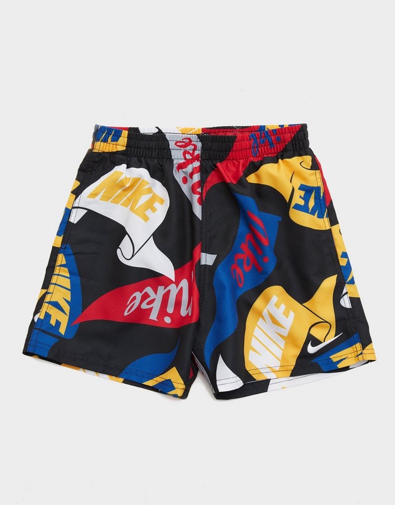 Detské krátke nohavice NIKE SWIM ŠORTKY  NIKE TOSSED FLAGS 4" B NESSF802-001 Viacfarebná