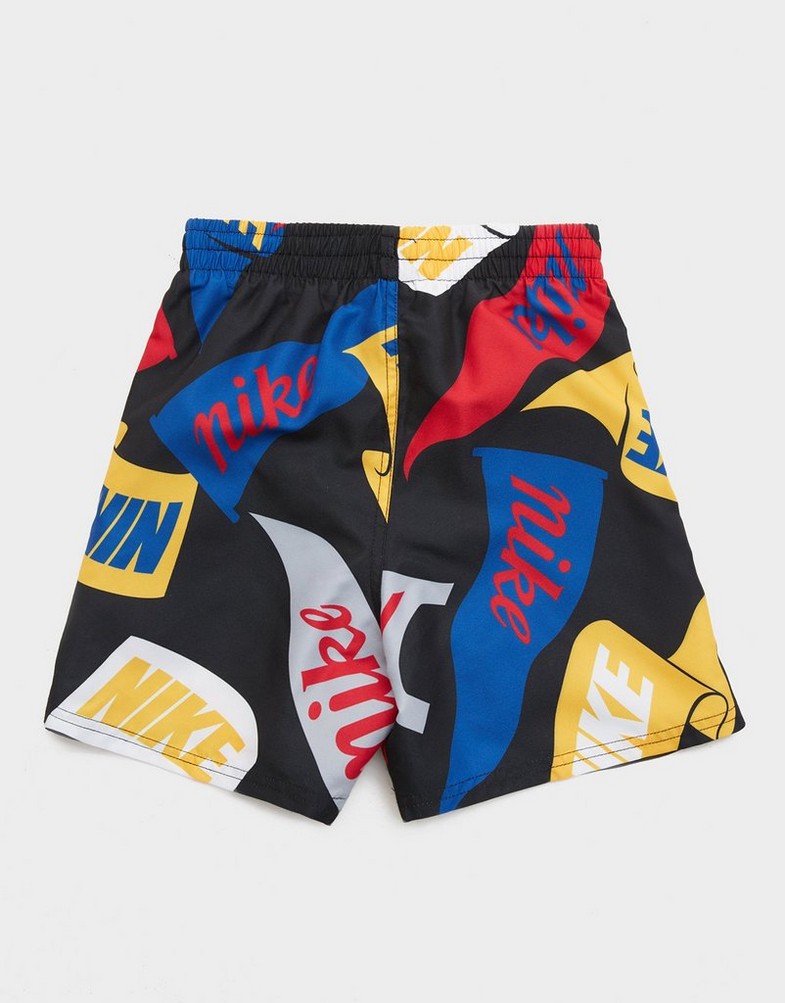 Detské krátke nohavice NIKE SWIM ŠORTKY  NIKE TOSSED FLAGS 4" B NESSF802-001 Viacfarebná