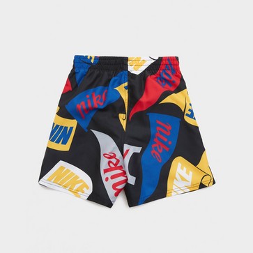 Detské krátke nohavice NIKE SWIM ŠORTKY  NIKE TOSSED FLAGS 4" B