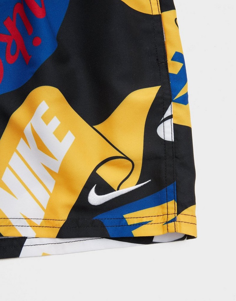 Detské krátke nohavice NIKE SWIM ŠORTKY  NIKE TOSSED FLAGS 4" B NESSF802-001 Viacfarebná