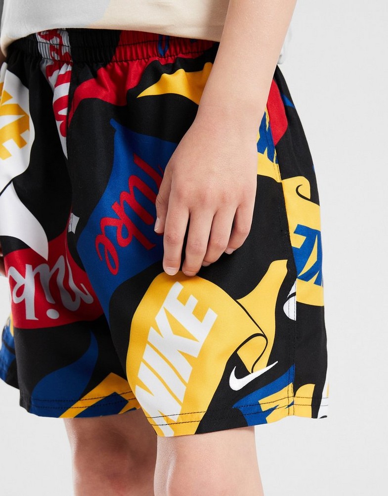 Дитячі шорти NIKE SWIM ШОРТИ NIKE TOSSED FLAGS 4" B NESSF802-001 Різнокольоровий