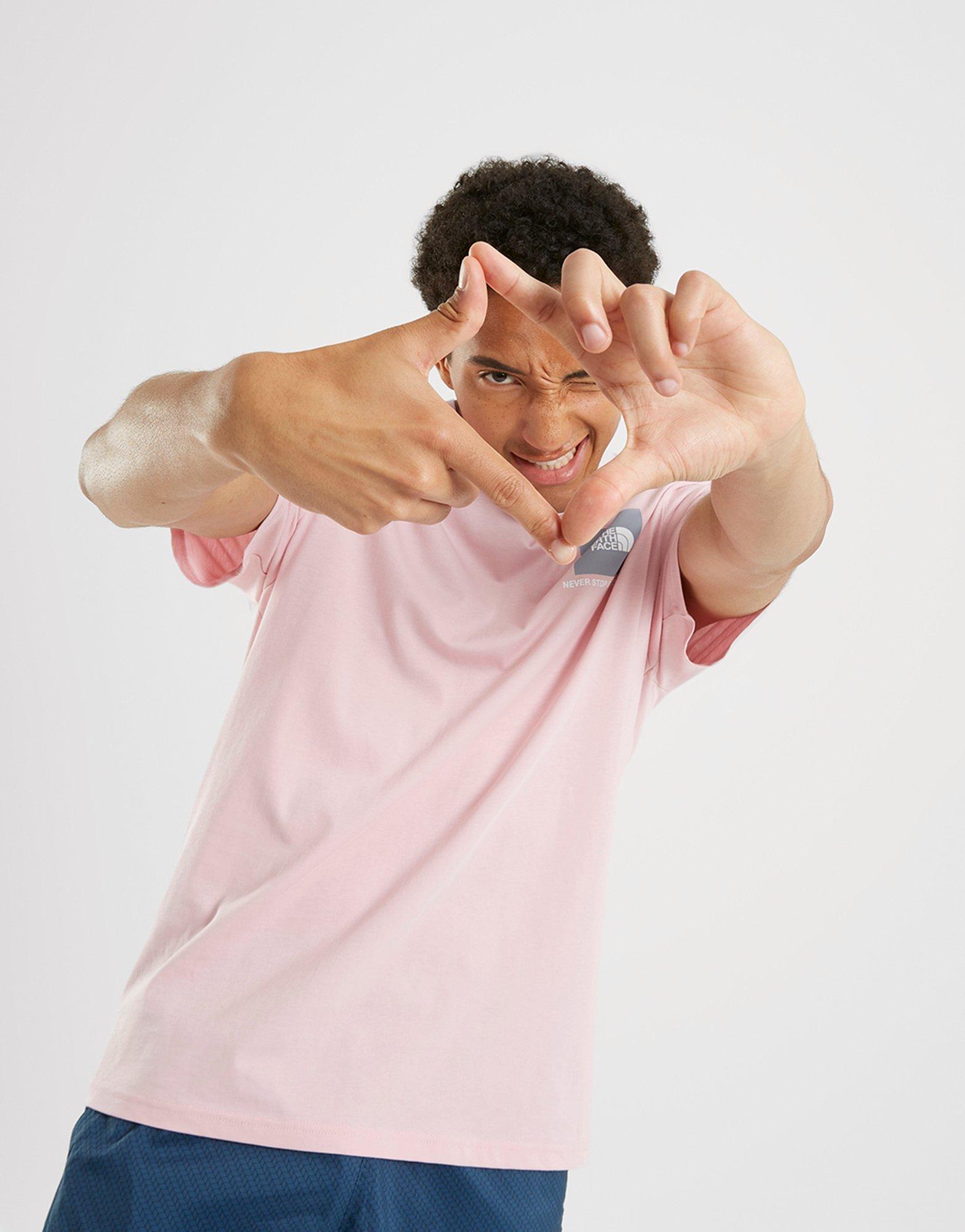 Vyriški marškiniai THE NORTH FACE MARŠKINĖLIAI   SMALL BOX SS TEE CAMEO PINK NF0A3OF96R01 Rožinė