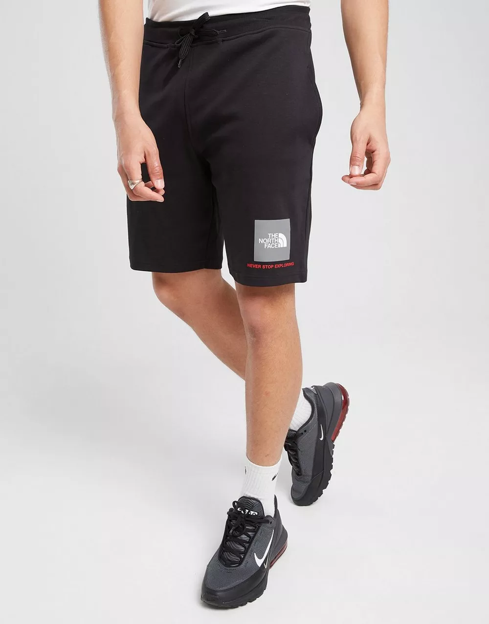 THE NORTH FACE ШОРТИ FINE BOX SHT BK/RED, фото 1 з 4