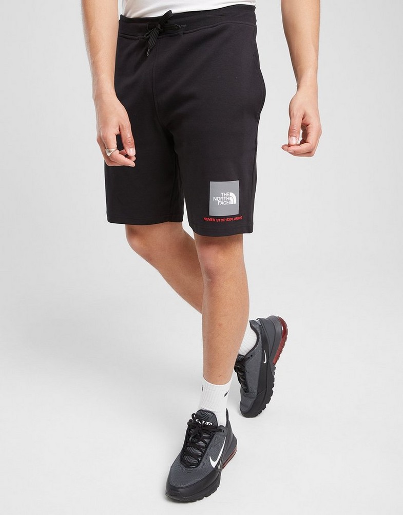 Чоловічі шорти THE NORTH FACE ШОРТИ FINE BOX SHT BK/RED NF0A7ZL6KX91 Чорний