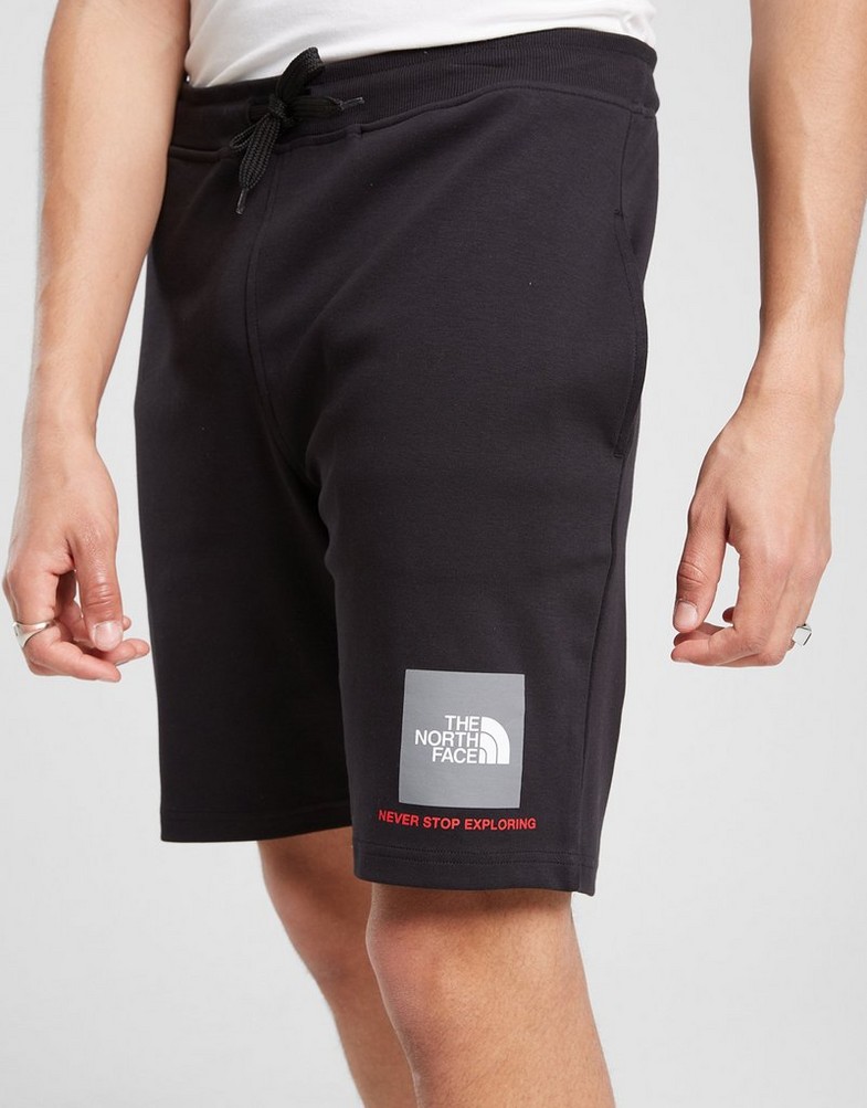 Чоловічі шорти THE NORTH FACE ШОРТИ FINE BOX SHT BK/RED NF0A7ZL6KX91 Чорний
