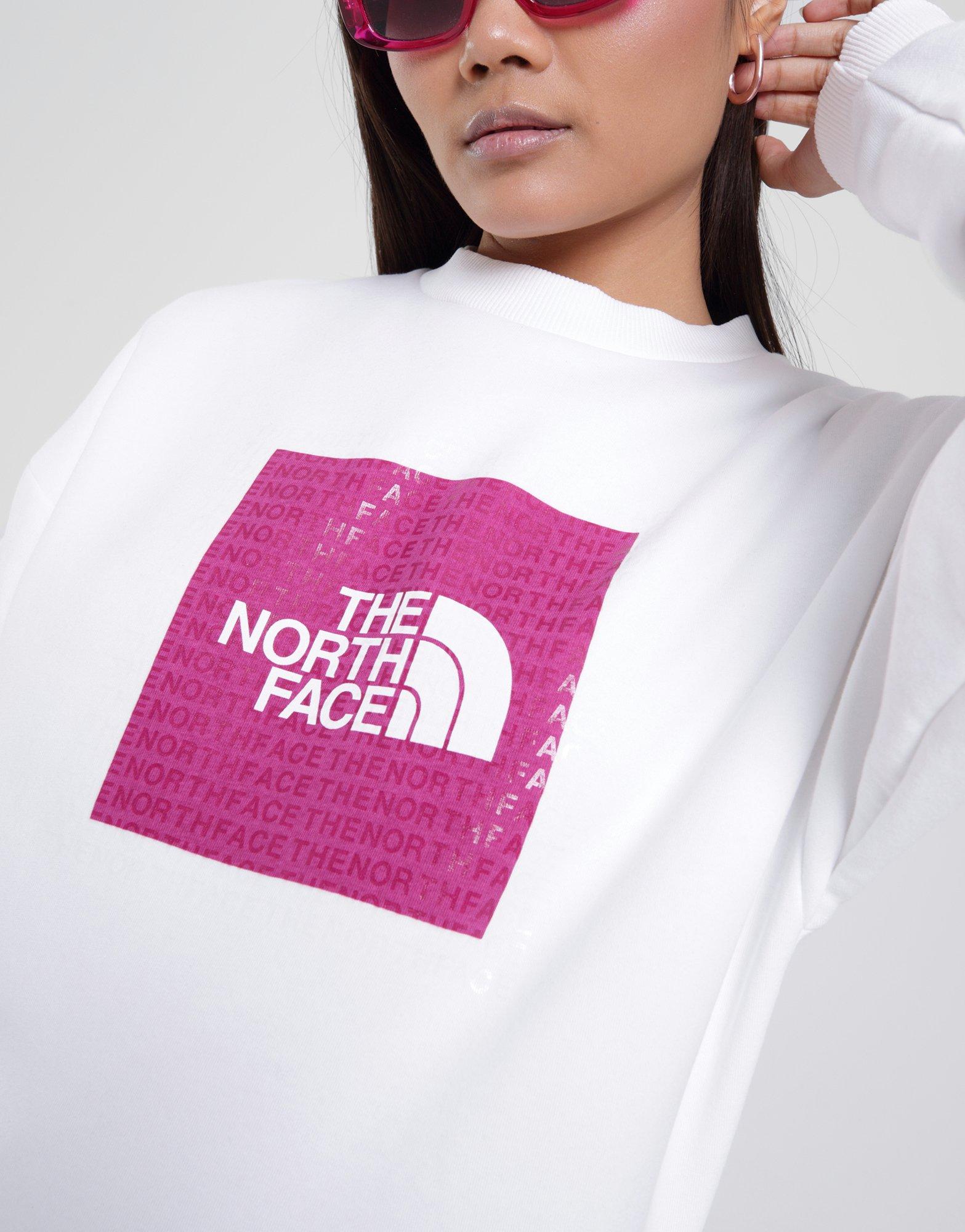 Bluza damska THE NORTH FACE BLUZA TRANSPARENT ALLOVER G TNF WHT NF0A83FBFN41 Biały