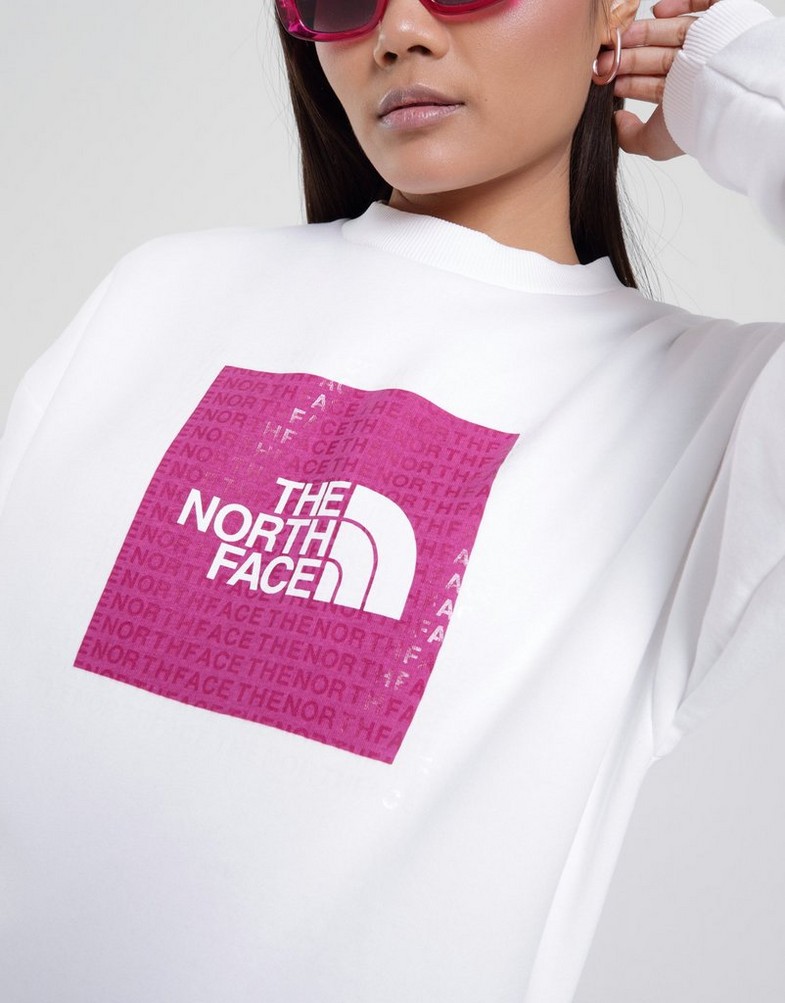 Bluză pentru femei THE NORTH FACE BLUZĂ TRANSPARENT ALLOVER G TNF WHT NF0A83FBFN41 Alb