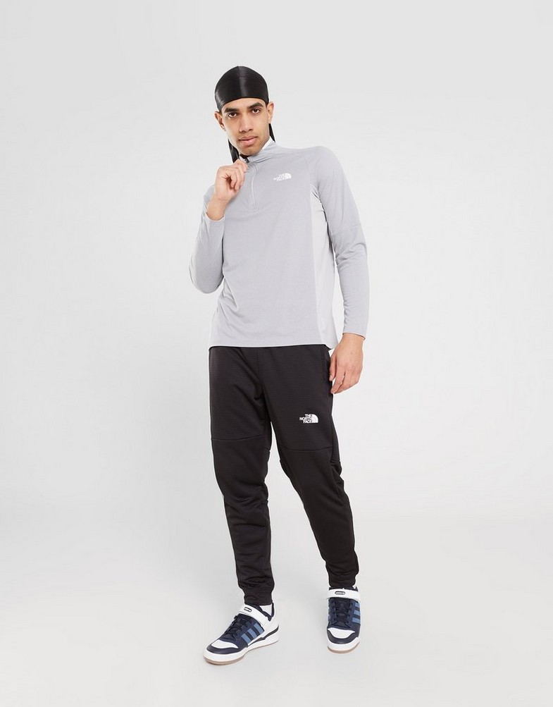 Koszulka, t-shirt męski THE NORTH FACE T-SHIRT NEW PERF LS 1/4 ZP TNFLTGYH NF0A83GJLXP1 Szary