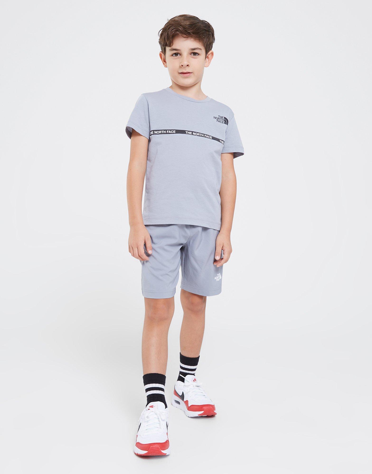 Vaikiški marškinėliai THE NORTH FACE MARŠKINĖLIAI   AMPERE SS TEE TRADEWINDS GR NF0A83H1ZDK1 Pilka