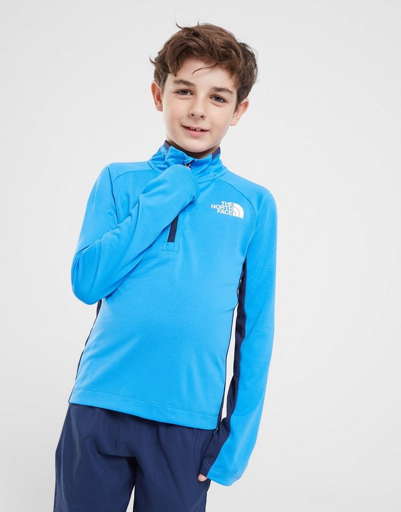 Detská mikina THE NORTH FACE MIKINA PERF 1/4 ZIP SUPER NF0A83H8LV61 Modrá