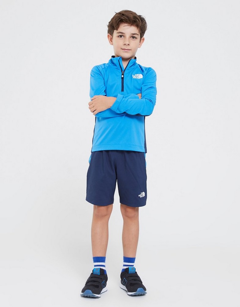 Detská mikina THE NORTH FACE MIKINA PERF 1/4 ZIP SUPER NF0A83H8LV61 Modrá