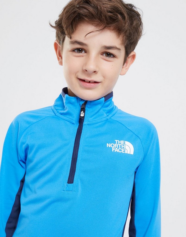 Detská mikina THE NORTH FACE MIKINA PERF 1/4 ZIP SUPER NF0A83H8LV61 Modrá