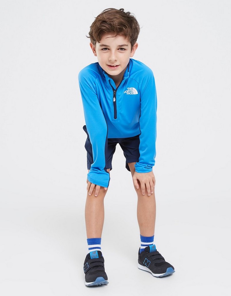 Detská mikina THE NORTH FACE MIKINA PERF 1/4 ZIP SUPER NF0A83H8LV61 Modrá