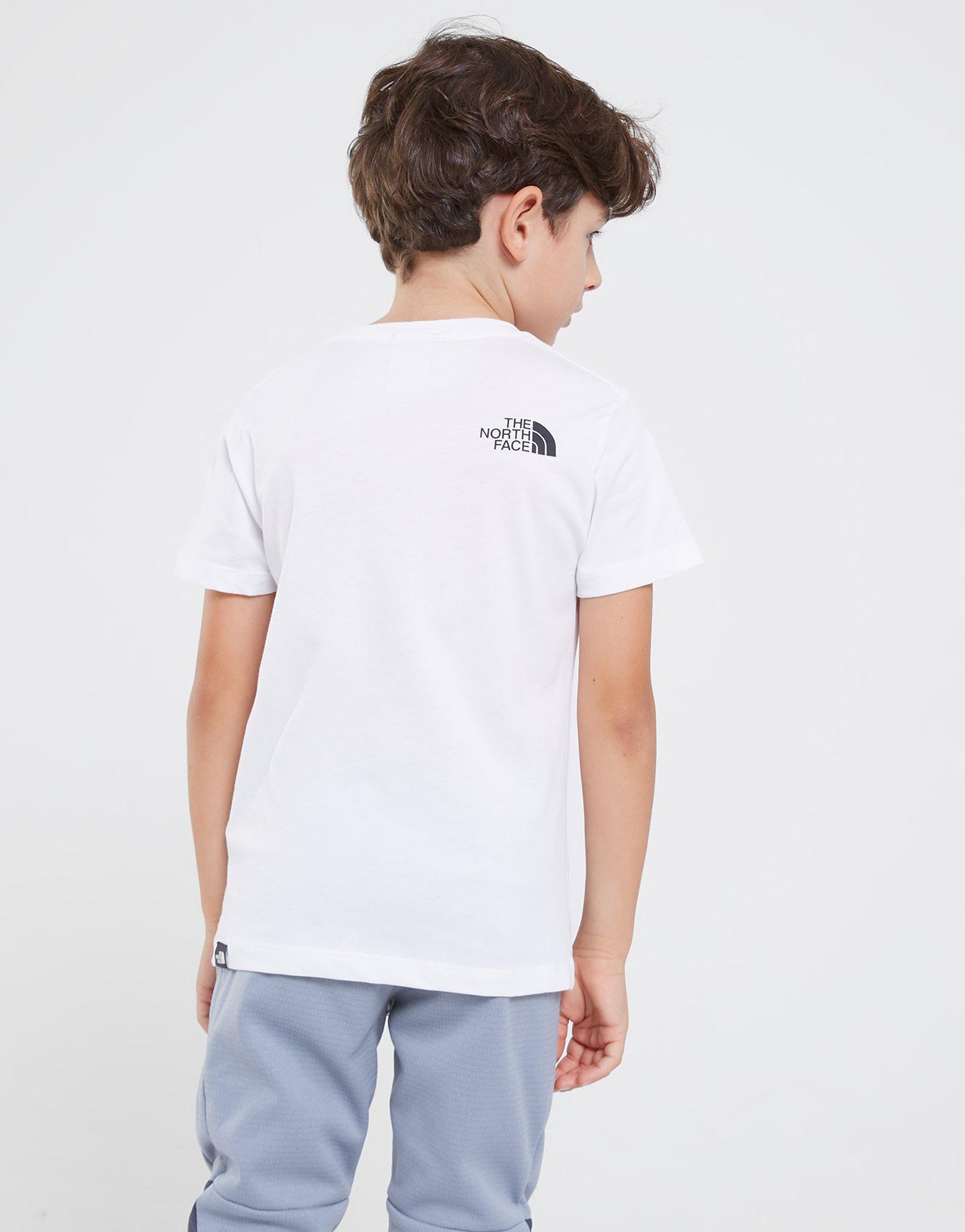 Vaikiški marškinėliai THE NORTH FACE MARŠKINĖLIAI   BOX NOTE SS TEE TNF WHITE NF0A84YXFN41 Balta
