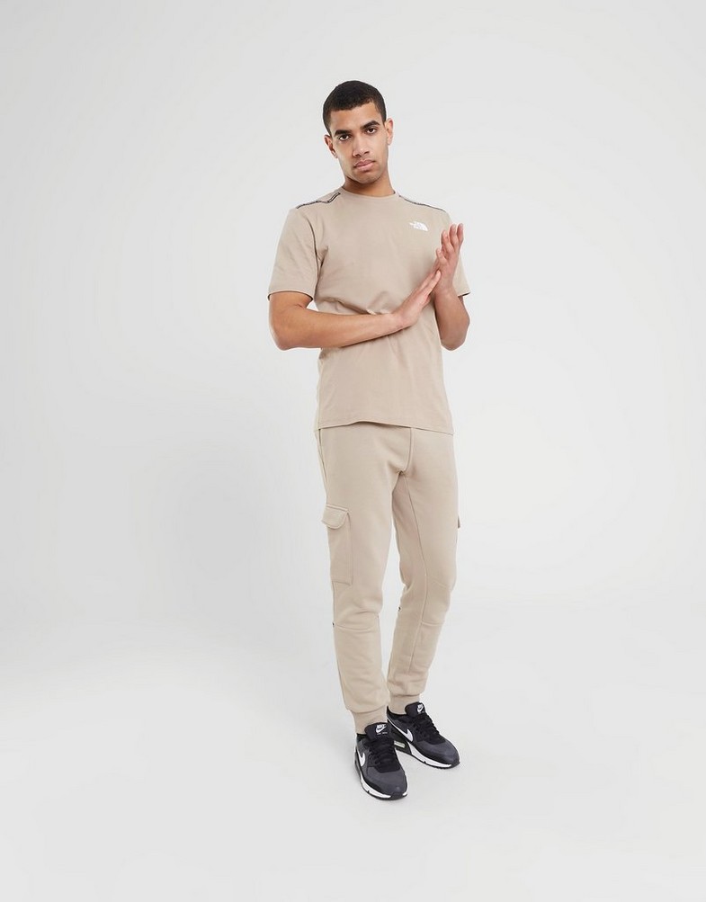 Tricou pentru bărbați THE NORTH FACE TRICOU CHANGLA TAPE TEE FLAX NF0A84ZXCEL1 Maro