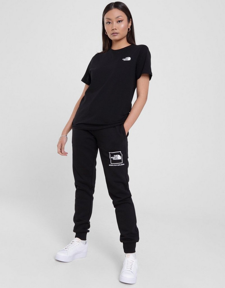 Női póló THE NORTH FACE PÓLÓ MOUNTAIN BACK PRINT S BLK NF0A858JJK31 Fekete