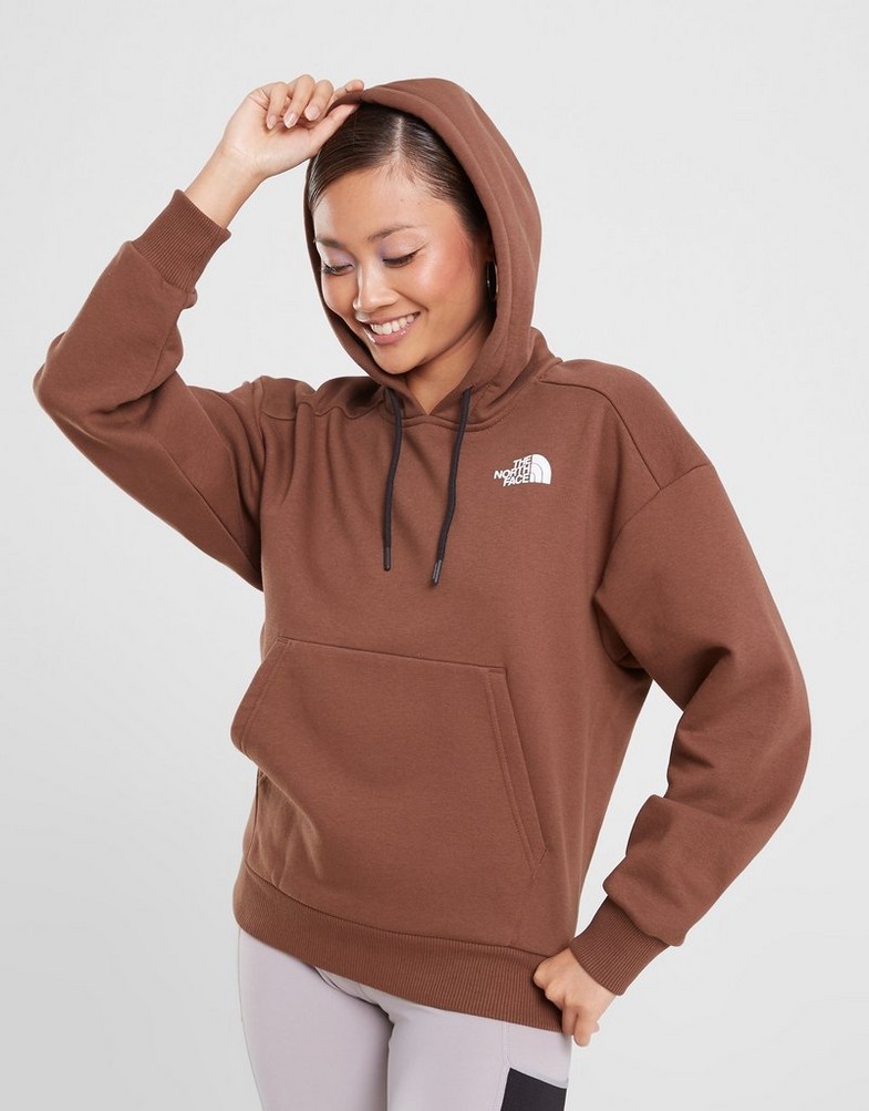 Bluza damska THE NORTH FACE BLUZA Z KAPTUREM MULTIWORLD G HO BR NF0A858K0KA1 Brązowy