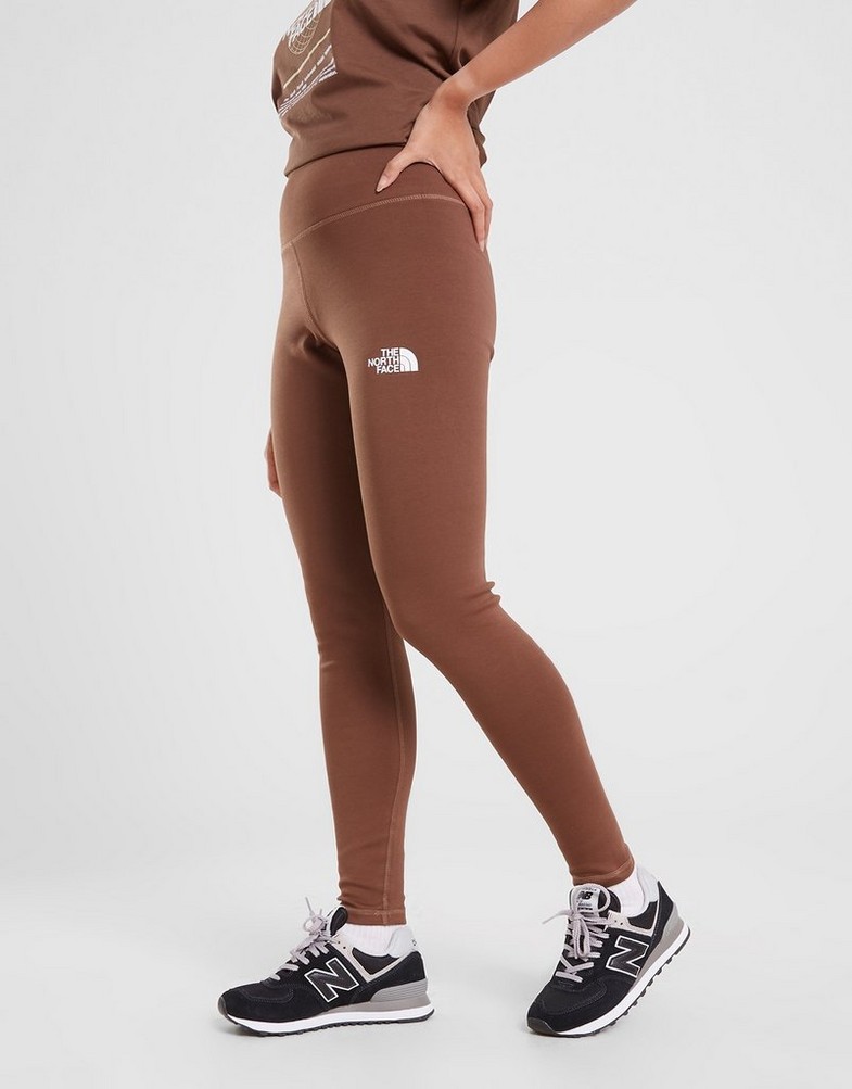 Colanți pentru femei THE NORTH FACE COLANȚI WORLD GRAPHIC LEGGIN BROWN NF0A85AL0KA1 Maro