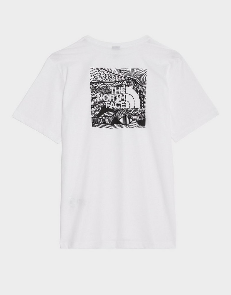 Férfi póló THE NORTH FACE PÓLÓ M SS BOX NSE CEL TEE NF0A87NVFN41 Fehér