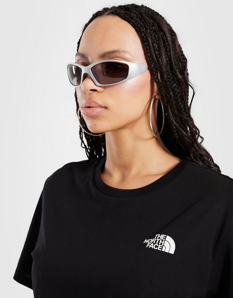 Dámske tričko THE NORTH FACE TRIČKO SIMPLE DOME CROP T BLK/WH NF0A87U4JK31 Čierna