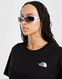 THE NORTH FACE TRIČKO SIMPLE DOME CROP T BLK/WH