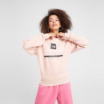 Ženski gornji dio trenirke THE NORTH FACE VESTA BOX GRPHC CREW PNK/BLK