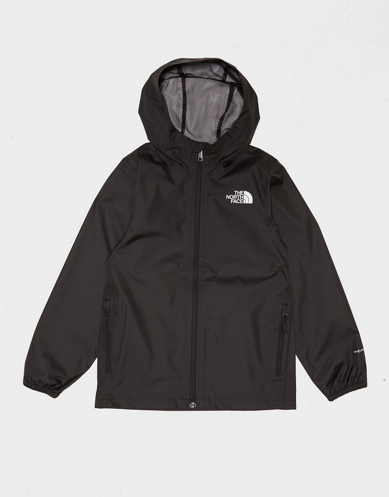 THE NORTH FACE KURTKA TEEN ZIPLINE RAIN JACKET NF0A8B7ZJK31 Czarny