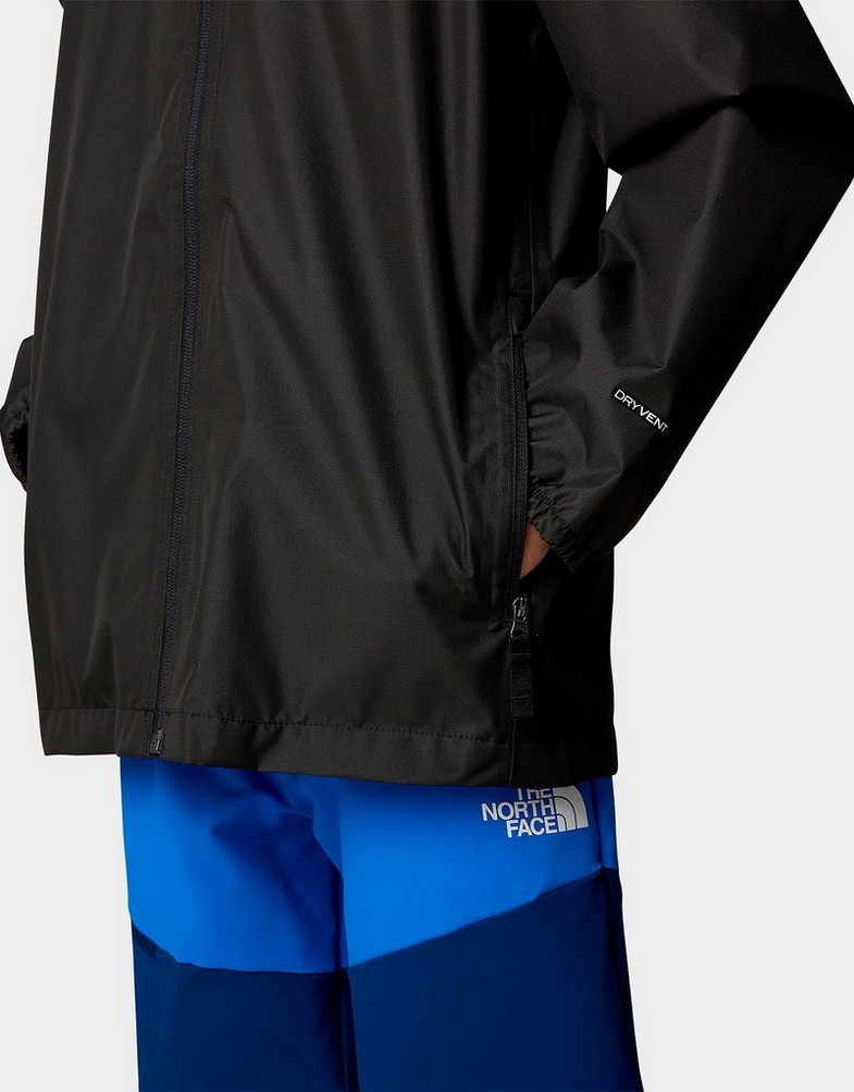 THE NORTH FACE BUNDA TEEN ZIPLINE RAIN JACKET NF0A8B7ZJK31 Čierna