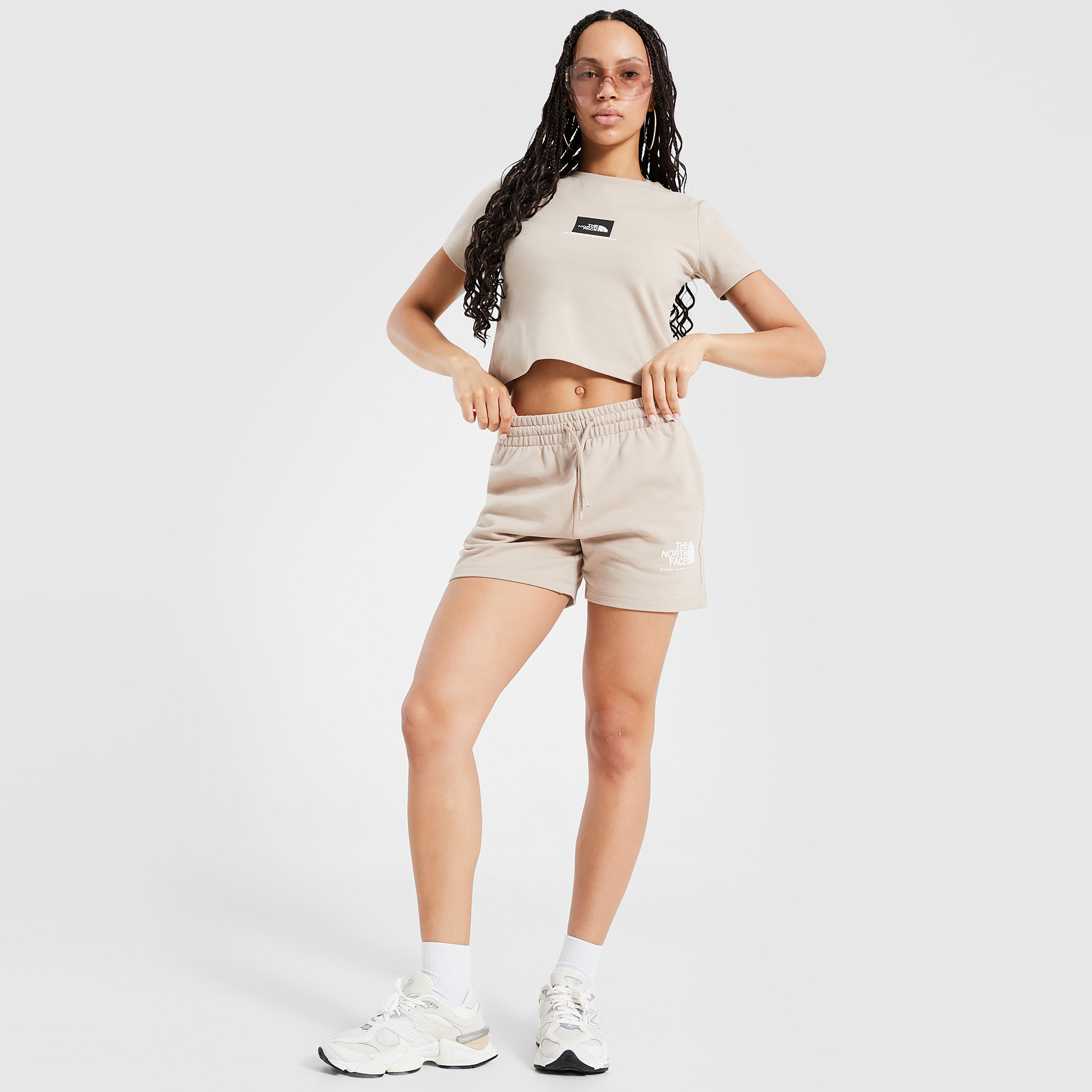 Moteriški šortai THE NORTH FACE ŠORTAI TECH GRPH SHORT BGE/WH