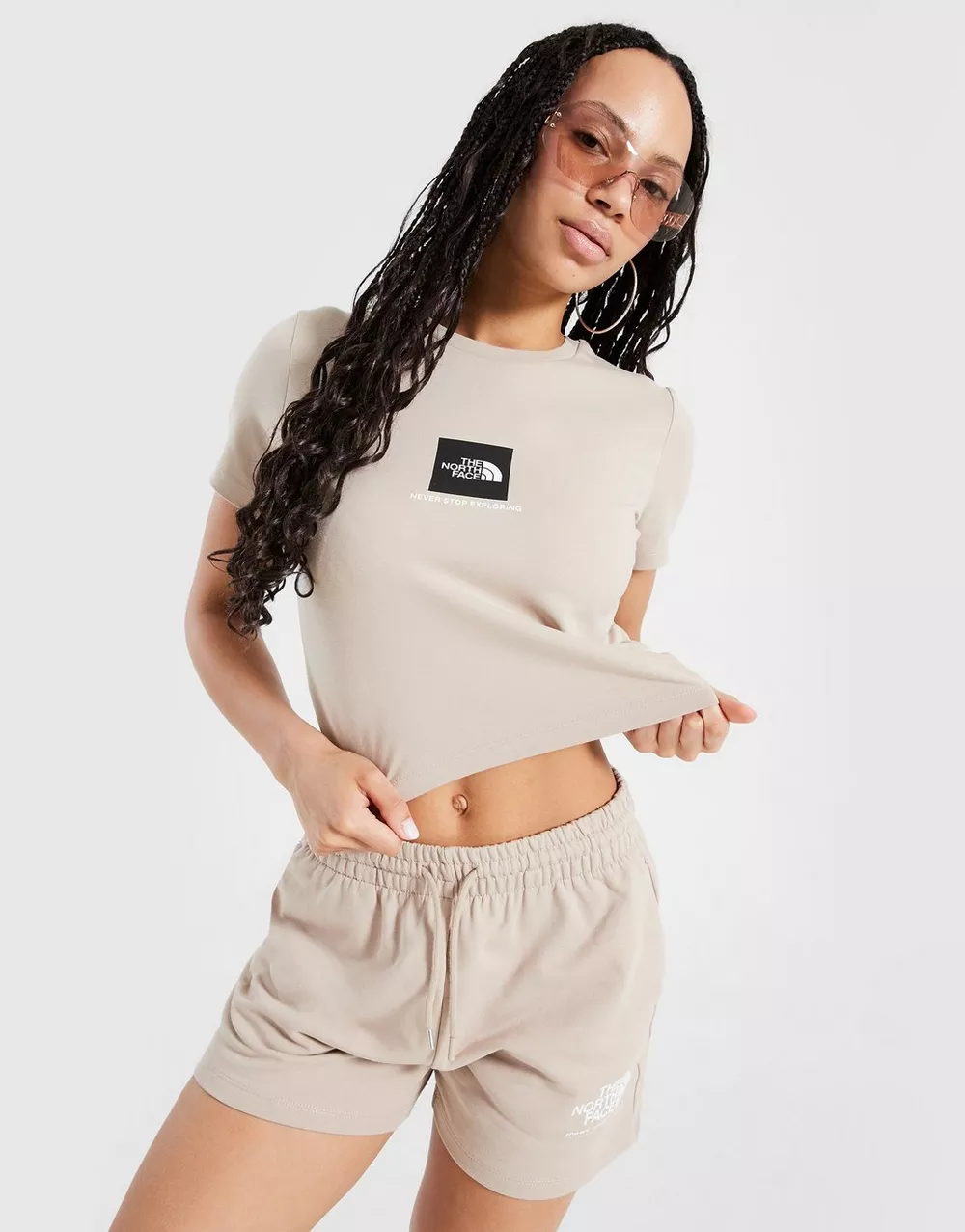 THE NORTH FACE ФУТБОЛКА BOX GRPH SLIM T BGE/BK, фото 1 з 4
