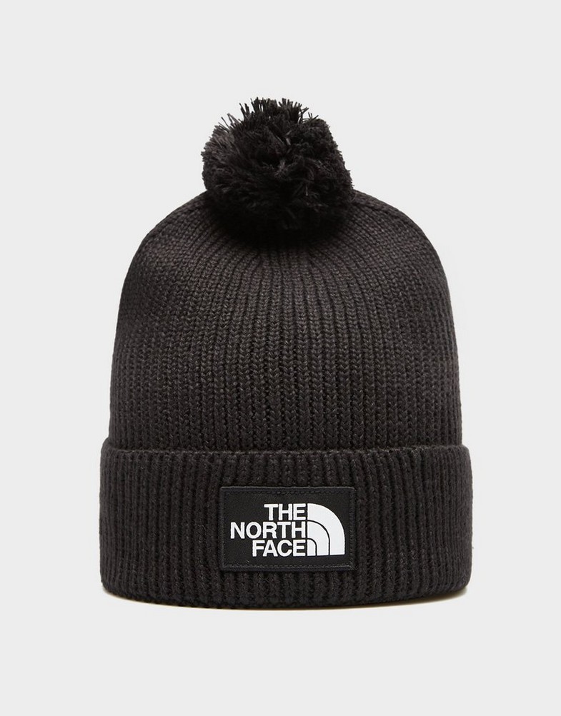 Дамска зимна шапка THE NORTH FACE ШАПКА TNF LOGO BOX POM BEANIE NF0A8CHFJK31 Черен