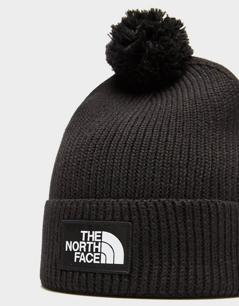 Дамска зимна шапка THE NORTH FACE ШАПКА TNF LOGO BOX POM BEANIE NF0A8CHFJK31 Черен