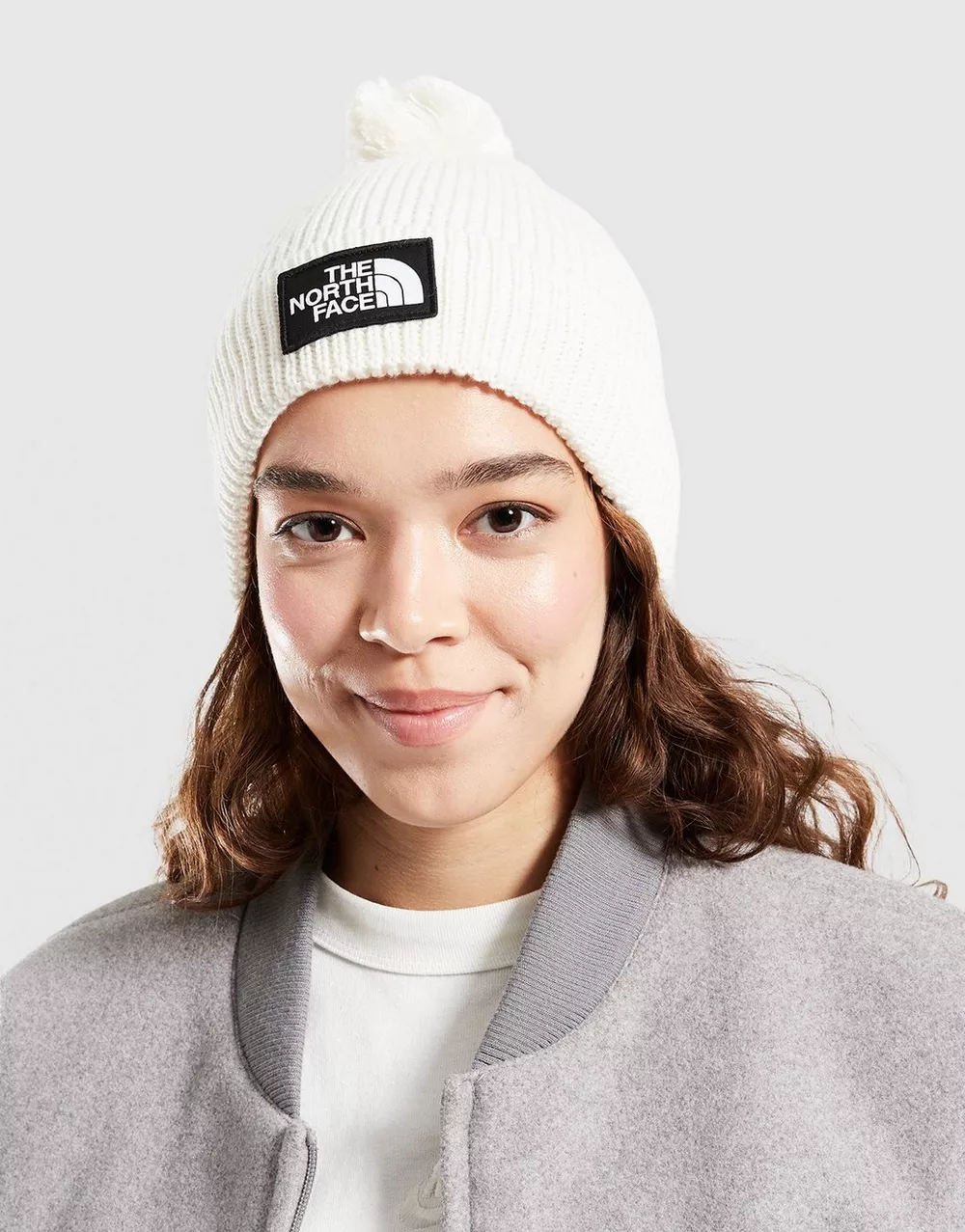 THE NORTH FACE КЕПКА TNF LOGO BOX POM BEANIE, фото 1 з 3