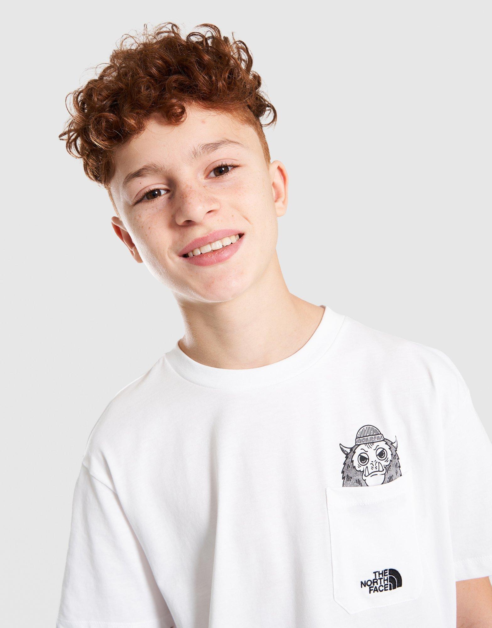 Детска тениска THE NORTH FACE ТЕНИСКА B S/S TNF OVERSIZED POCKET NF0A8EAKFN41 Бял