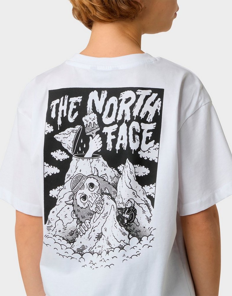 Дитячі футболки THE NORTH FACE ФУТБОЛКА B S/S TNF OVERSIZED POCKET NF0A8EAKFN41 Білий