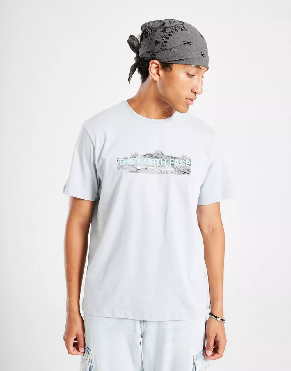 THE NORTH FACE ФУТБОЛКА FRNT DIGI MTN T GRY, фото 1 з 5