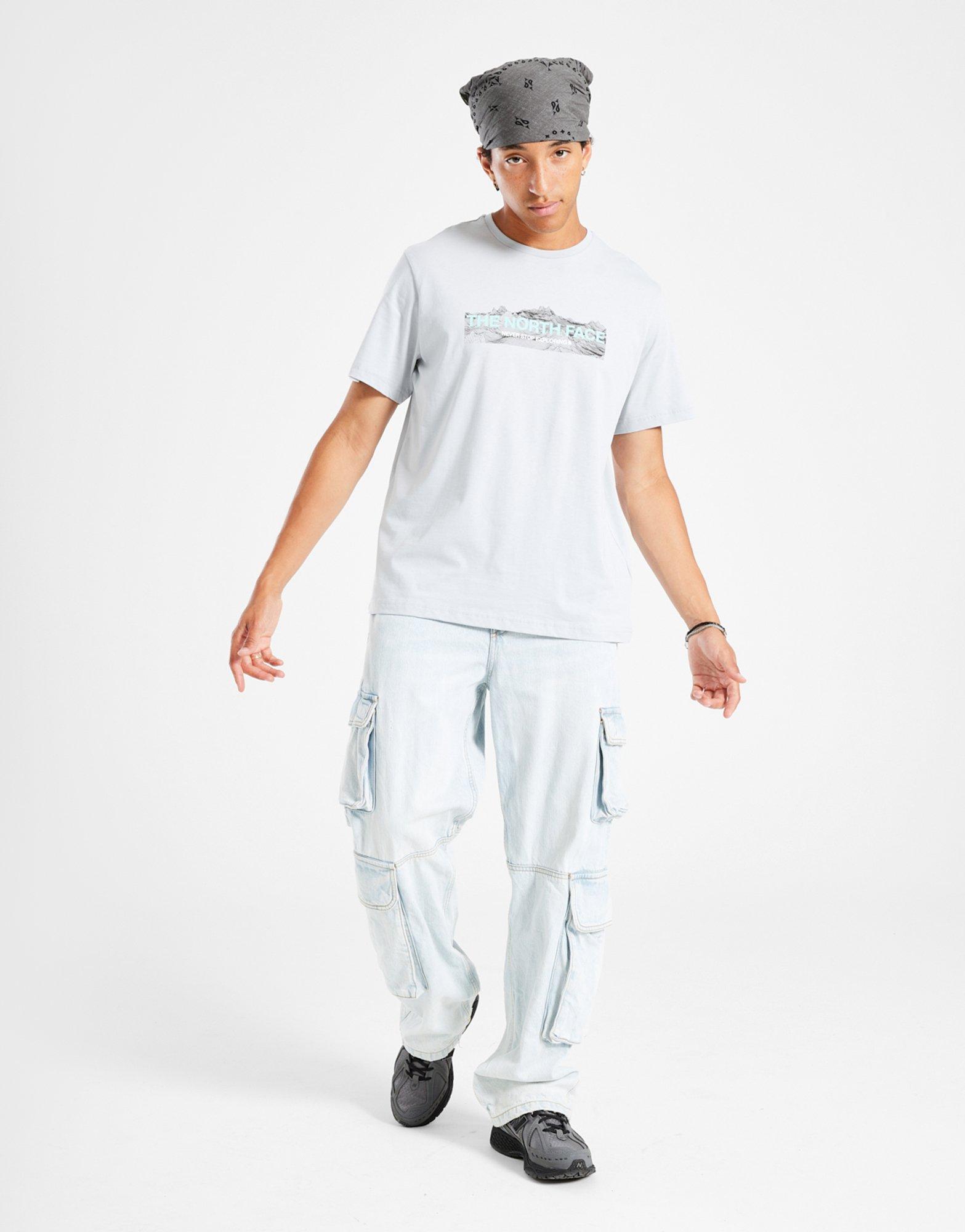 Чоловічі футболки THE NORTH FACE ФУТБОЛКА FRNT DIGI MTN T GRY NF0A8EH0A0M1 Сірий