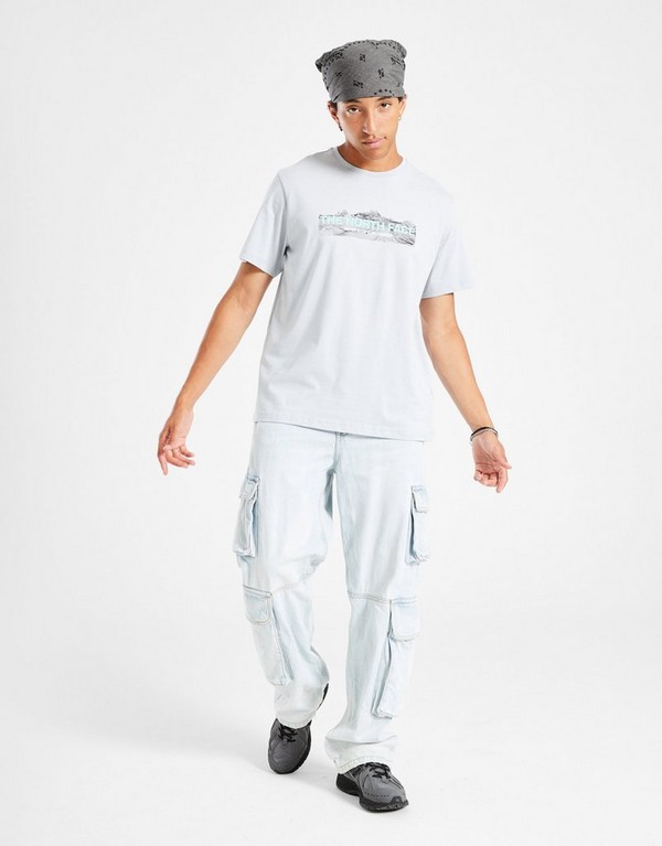 The North Face T-Shirt Frnt Digi Mtn T Gry - obrazek 3