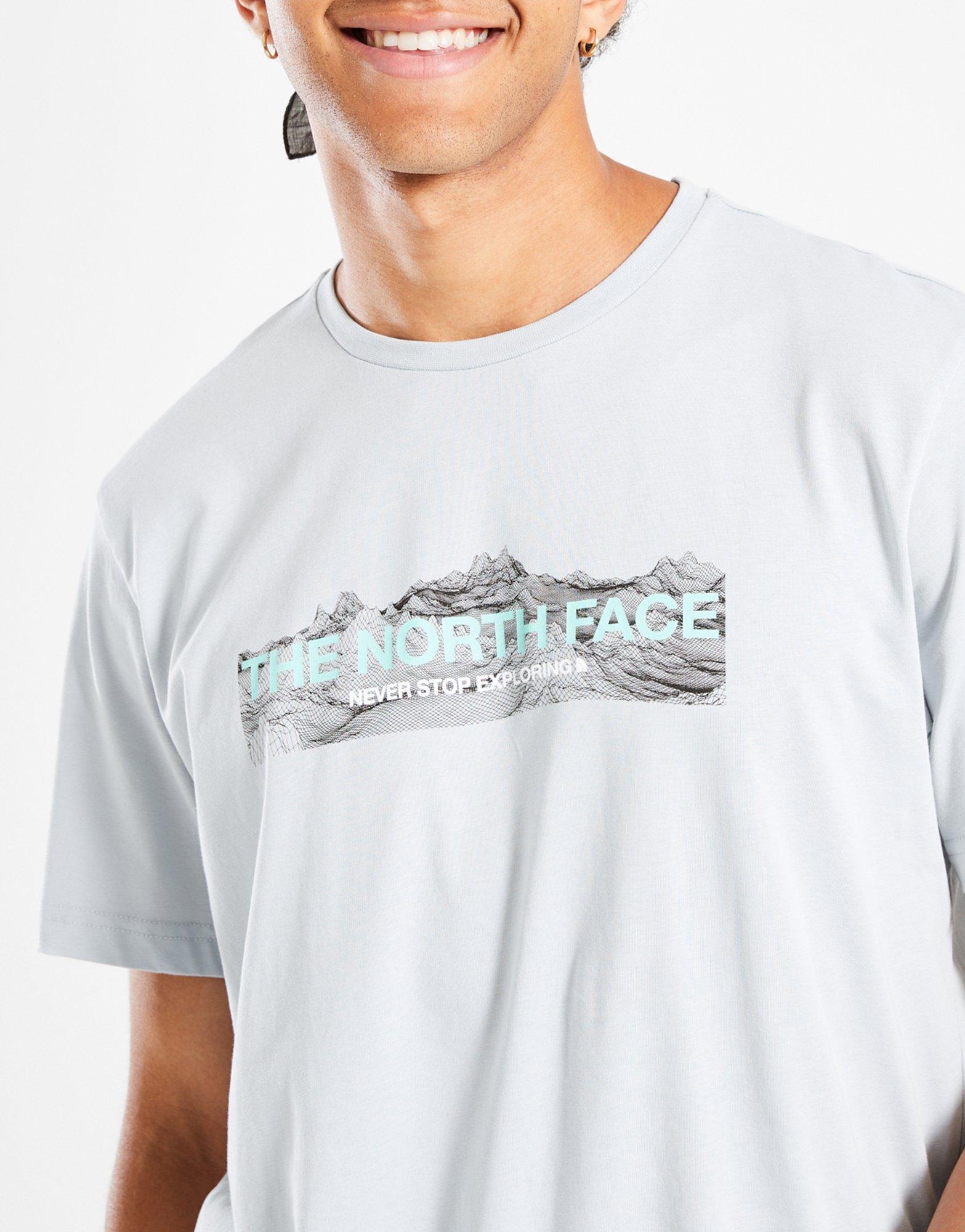Чоловічі футболки THE NORTH FACE ФУТБОЛКА FRNT DIGI MTN T GRY NF0A8EH0A0M1 Сірий