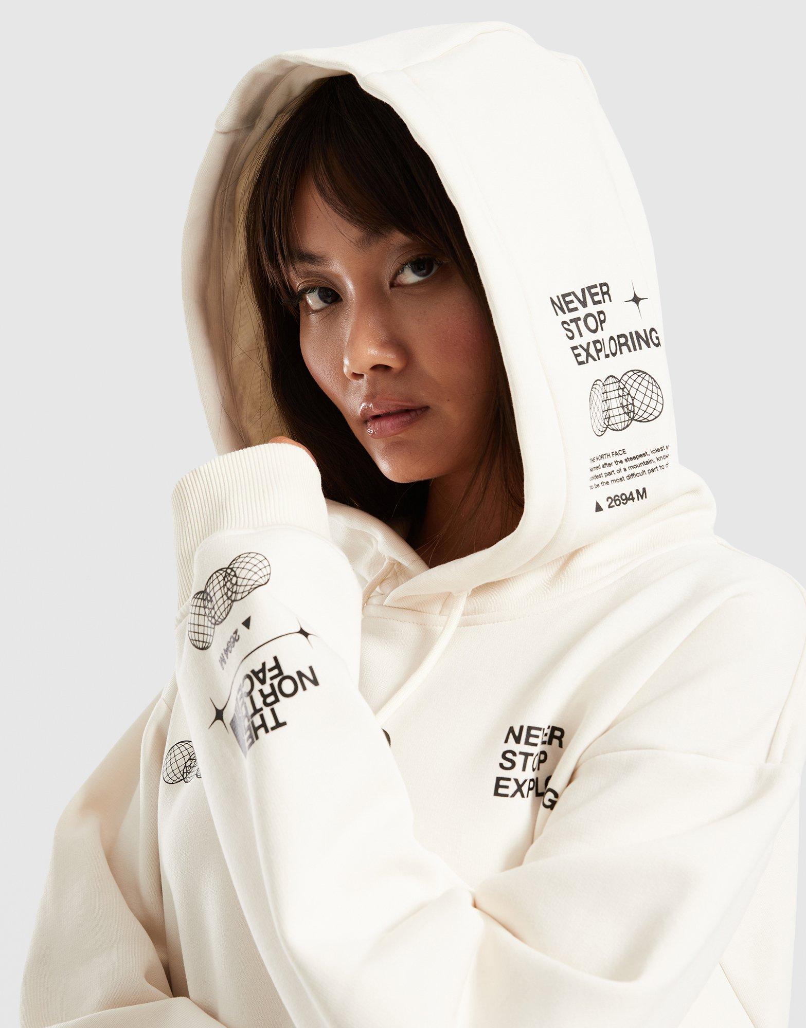 Ženski gornji dio trenirke THE NORTH FACE VESTA S KAPULJAČOM LOCATION OS HD NF0A8F7RQLI1 bež