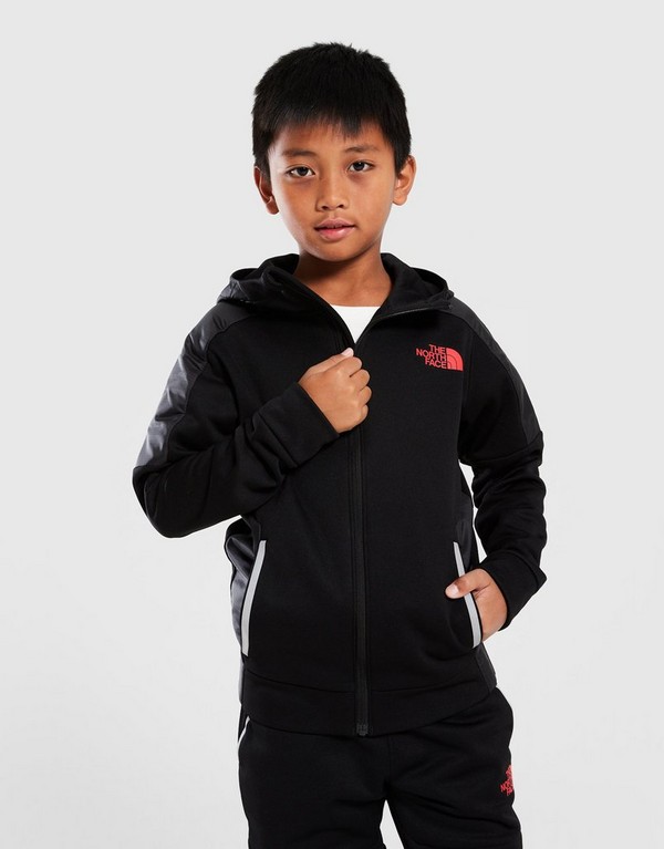 The North Face Bluza Z Kapturem $Mitt Fz Black/red