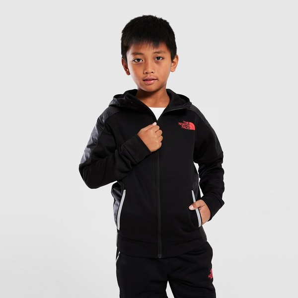 THE NORTH FACE PULÓVER KAPUCNIS $MITT FZ BLACK/RED