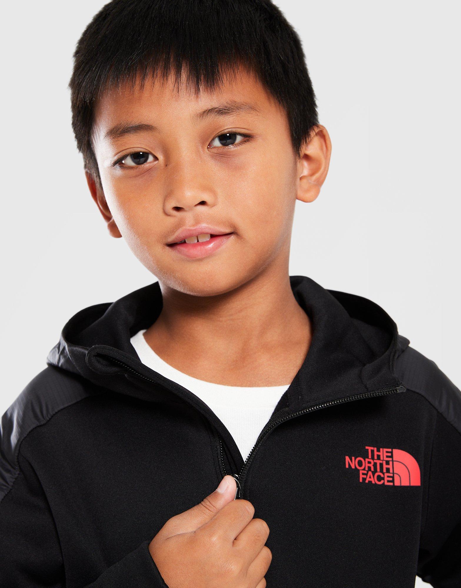 The North Face Bluza Z Kapturem $Mitt Fz Black/red