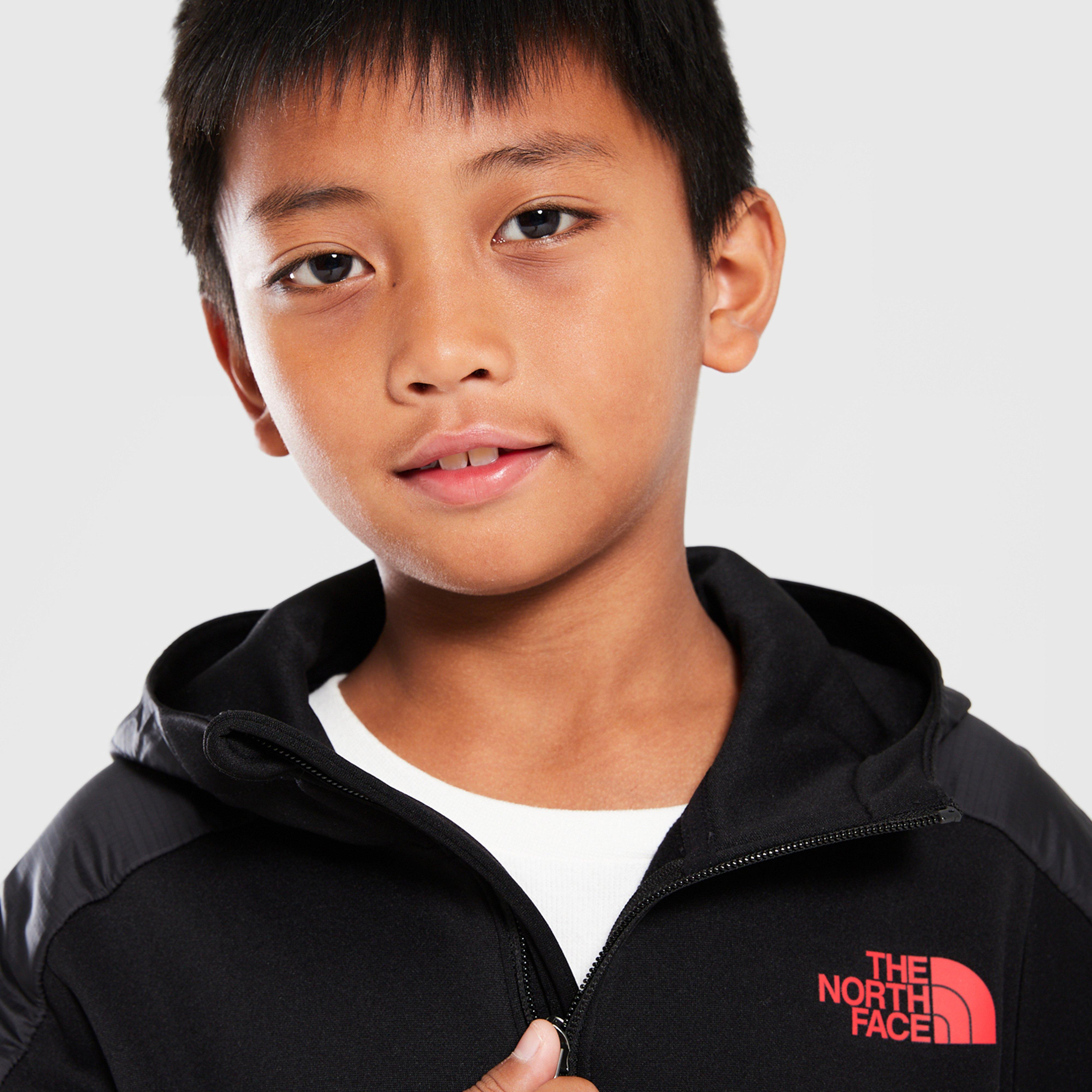 Detská mikina THE NORTH FACE MIKINA S KAPUCŇOU   $MITT FZ BLACK/RED